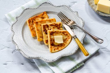 Traditional Scottish tattie scones