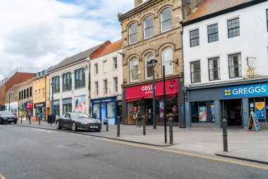 BERWICK-UPON-Tweed NORTHUMBERLAND, İngiltere - 8 Haziran 2021: İngiltere 'nin en kuzeydeki kasabası, Berwick-upon-Tweed İskoç sınırının 2 buçuk mil güneyindeki Tweed Nehri' nin ağzında yer almaktadır.