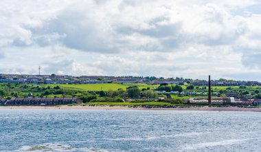 Berwick-upon-Tweed, Northumberland İngiltere 'deki Tweed Nehri' nin karşısına bakın..