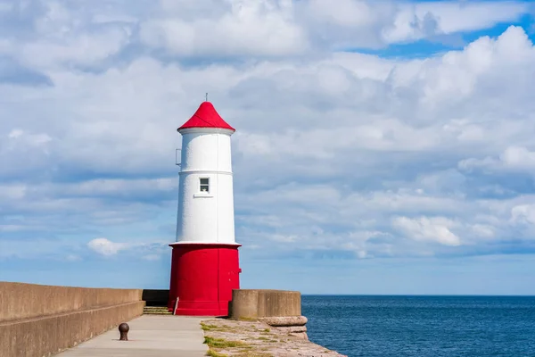 Berwick Lighthouse Mouth River Tweed Berwick Tweed Northumberland — Stock Photo, Image