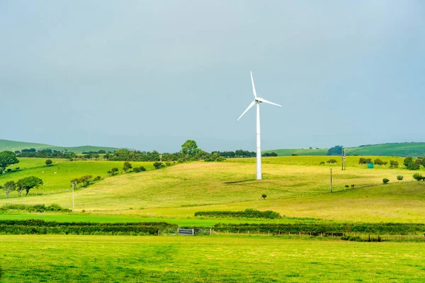 Wind Turbine Field View Countryside Rural Pembrokshire Wales — Stock Photo, Image