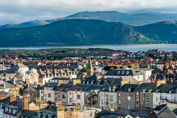 Arial View Llandudno Найбільше Приморське Місто Уельсу — стокове фото