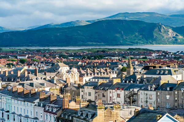 Arial View Llandudno Ciudad Costera Más Grande Gales — Foto de Stock