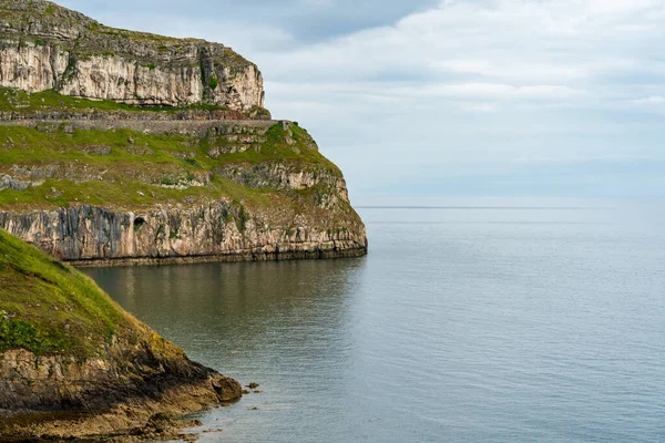 Uitzicht Great Orme Landtong Llandudno Bay Noord Wales — Stockfoto