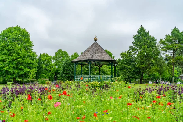 Bath Juni 2021 Prachtige Tuin Pergola Stad Bath Bekend Vernoemd — Stockfoto