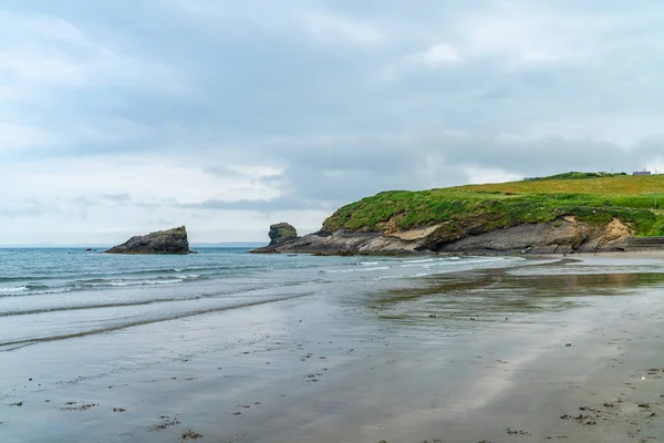 Playa Broad Haven Pueblo Sur Pembrokeshire Gales — Foto de Stock