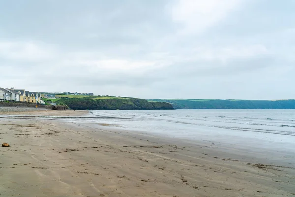 Playa Broad Haven Pueblo Sur Pembrokeshire Gales — Foto de Stock