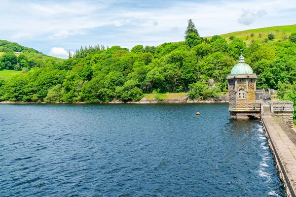 Pen Garreg Reservoir Dam Elan Valley Powys Ουαλία — Φωτογραφία Αρχείου