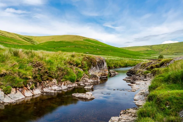 Blick Auf Wunderschöne Walisische Landschaft Mit Dem Fluss Afon Elan — Stockfoto