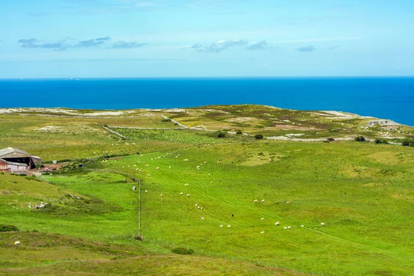 Kilátás Nagy Orme Félszigetről Llandudno Wales — Stock Fotó