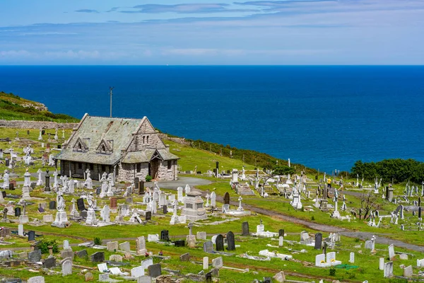 Llandudno Wales Julio 2021 Capilla San Tudno Rodeada Por Gran — Foto de Stock