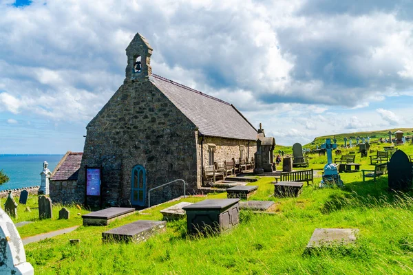 Llandudno Wales Temmuz 2021 Büyük Orme Burnu Üzerindeki Tudno Kilisesi — Stok fotoğraf