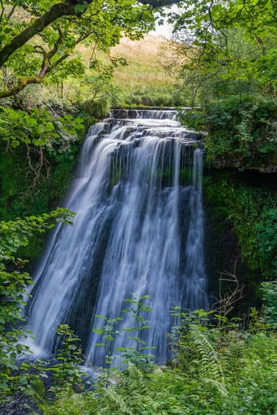 Wodospad Aysgill Force Hawes Yorkshire Dales — Zdjęcie stockowe