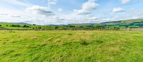 Широкий Панорамний Вид Красиві Сільські Краєвиди Йоркширських Долинах Біля Гауес — стокове фото