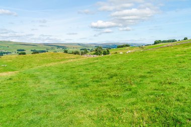 Hawes, North Yorkshire, İngiltere yakınlarındaki Yorkshire Dales 'de güzel bir kırsal alan.