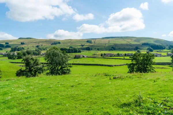 Hermoso Paisaje Rural Yorkshire Dales Cerca Hawes North Yorkshire Reino — Foto de Stock