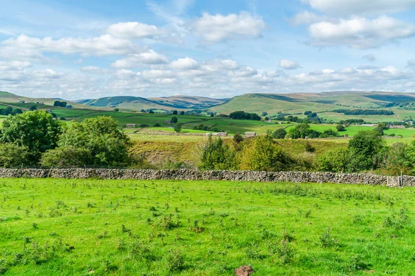 Hermoso Paisaje Rural Yorkshire Dales Alrededor Hawes North Yorkshire Reino — Foto de Stock