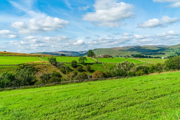 Krásná Venkovská Krajina Yorkshire Dales Hawes Severní Yorkshire Velká Británie — Stock fotografie