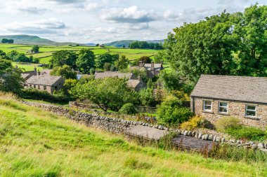 Yorkshire Dales, Hawes, North Yorkshire, İngiltere 'deki güzel kırsal alan.