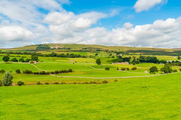 Piękny Krajobraz Wiejski Yorkshire Dales North Yorkshire Wielka Brytania — Zdjęcie stockowe