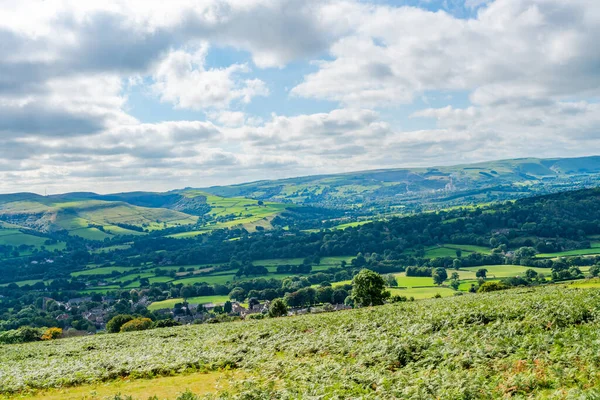 Paisaje Rural Derwent Valley Peak District Derbyshire Inglaterra — Foto de Stock