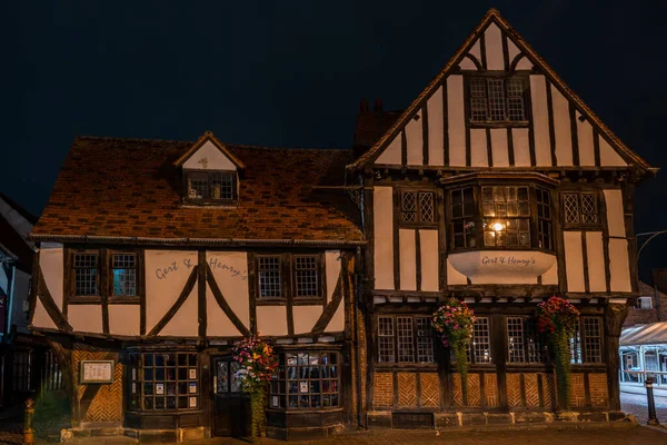 York Σεπτεμβριου 2021 Νυχτερινή Θέα Της Παραδοσιακής Αγγλικής Παμπ Gert — Φωτογραφία Αρχείου