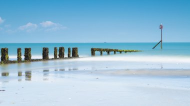 Deniz manzarası, Isle of Wight, İngiltere