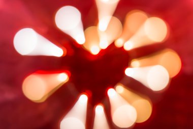 Soyut ışık renk Bokeh - kalp şekli aşk için