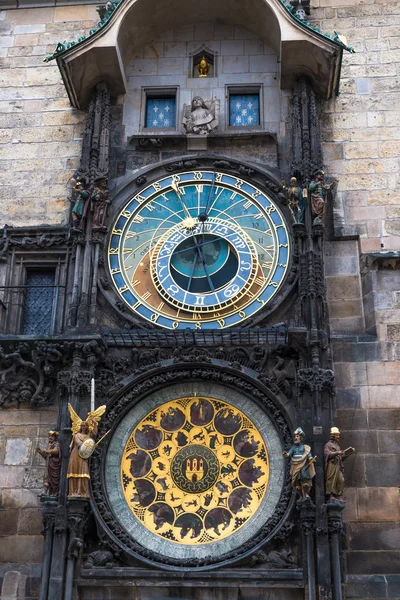 Reloj Astronómico (Orloj) en la Ciudad Vieja de Praga — Foto de Stock