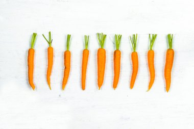 Havuç Beyaz ahşap tablo