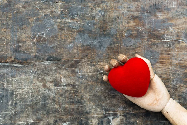 Coração de Valentim vermelho - símbolo de amor — Fotografia de Stock