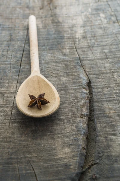 Wooden serving spoon