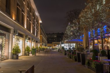 Duke of York Square, Londra İngiltere üzerinde Noel süsleri