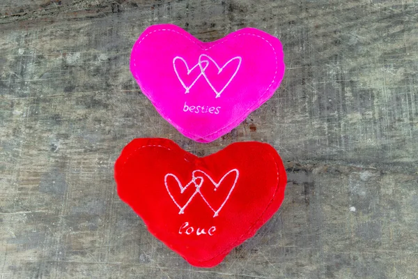 Red Valentine hearts — Stock Photo, Image