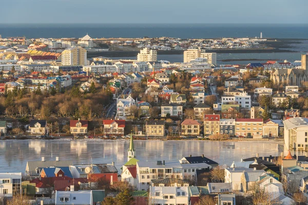 Reykjavik, Islândia - visão arial — Fotografia de Stock