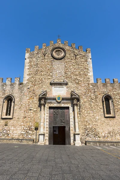 St Nicholas di Bari cathedral in Taormina, Sicily — Stock Photo, Image