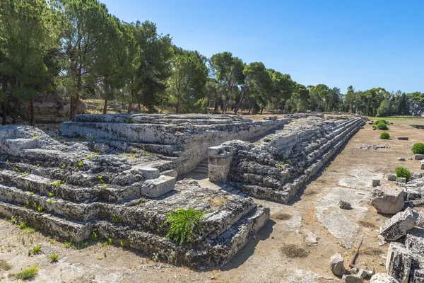 Ruinas antiguas en Siracusa, Sicilia — Foto de Stock