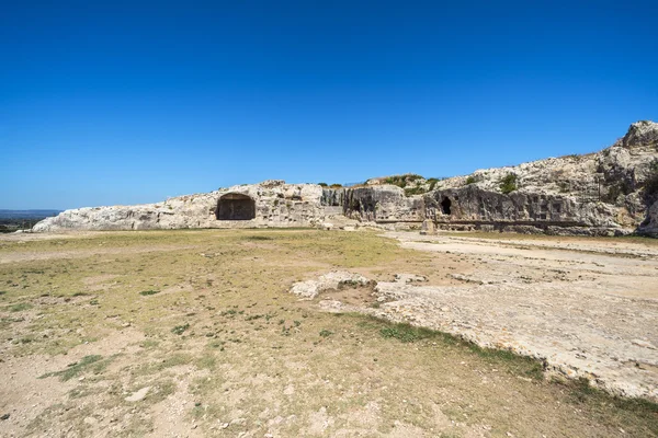 Greek Theatre ruins in Syracuse, Sicily — Stock Photo, Image