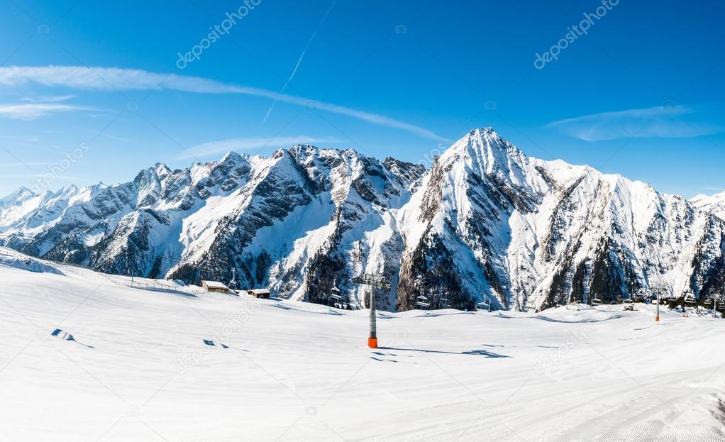 Austrian Alps, Mayrhofen ski resort - panorama