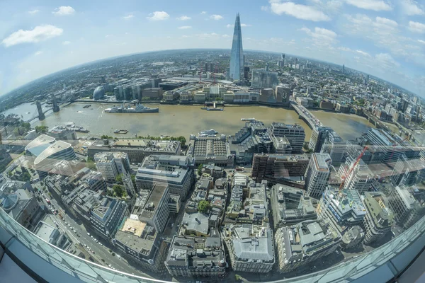 Blick auf London vom Walkie Talkie Building, London, Großbritannien — Stockfoto