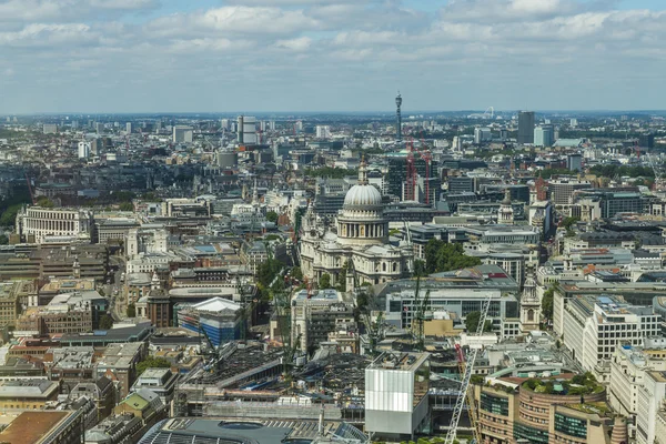 Panoramiczny widok na Londyn od Walkie Talkie budynku, Londyn, Wielka Brytania — Zdjęcie stockowe