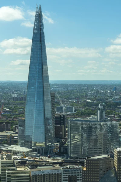 View of Shard form The Sky Garden in Walkie Talkie building, London, UK