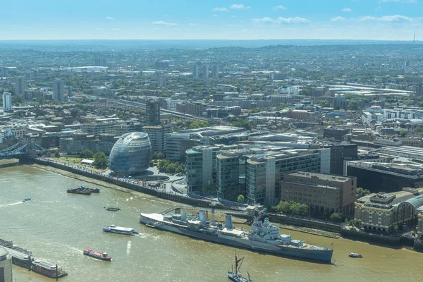 Panoramisch uitzicht van Londen vanaf Walkie Talkie gebouw, London, Verenigd Koninkrijk — Stockfoto