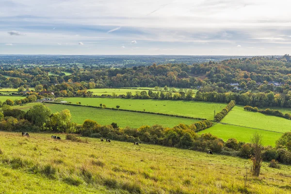 Engelska landsbygden i höstfärger — Stockfoto