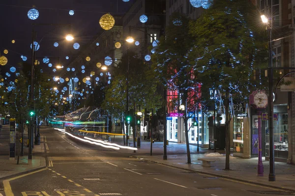 Christmas lights on Oxford Street, London — Stock Photo, Image