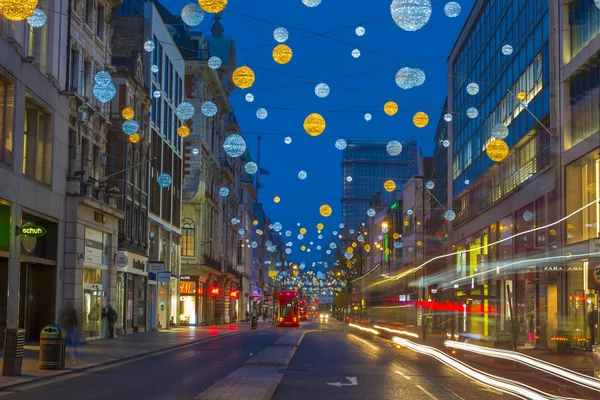 Luci di Natale su Oxford Street, Londra — Foto Stock