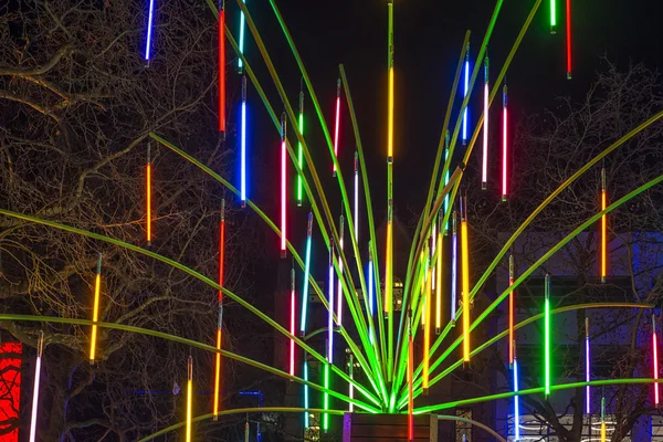 Garden of LIght instalação de arte em Londres — Fotografia de Stock