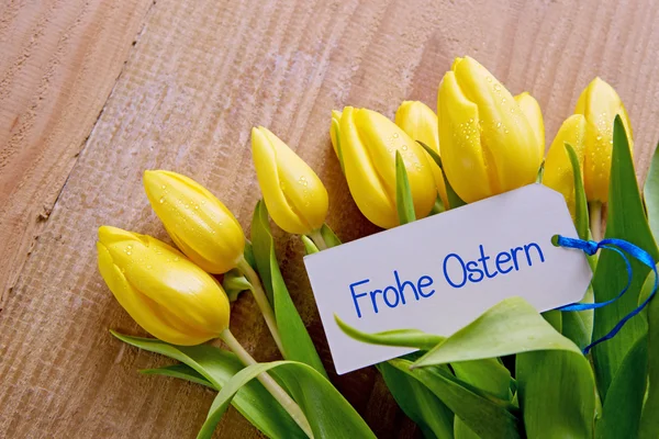 Frohe Ostern カード. — ストック写真