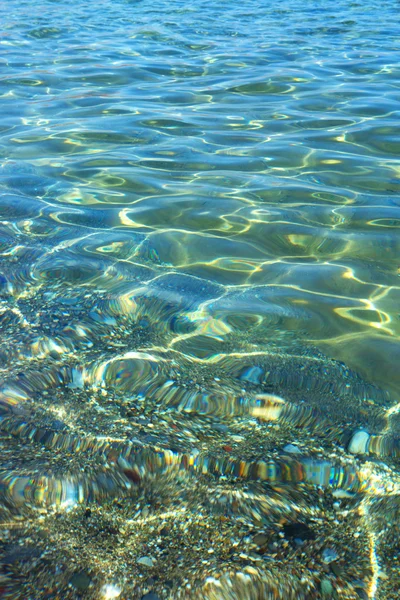 Leuchtend blaues Wasser Wellen Hintergrund — Stockfoto