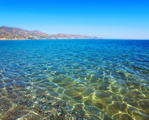 Splendente sfondo ondulazione acqua blu — Foto Stock